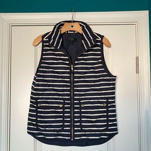 JCrew Striped Excursion Vest